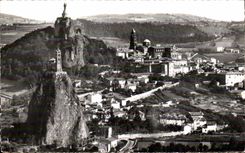 CPSM Le Puy Rochers Corneille et St Michel