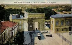 CPA Montpellier L Arc de Triample et le Peyrou