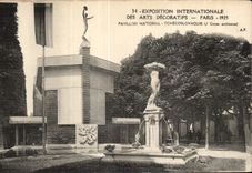 CPA Exposition internationale des Arts decoratifs Paris 1925 Pavillon national Tchecoslovaquie Tchequie Tchequia