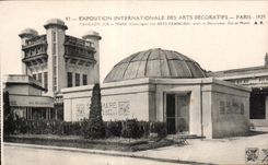 CPA Exposition Internationale des arts decoratifs Paris 1925 Pavillon sue et mare