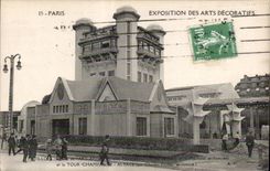 CPA Paris - Exposition des arts decoratifs Tour Champagne Alsace