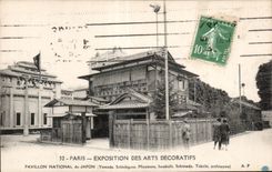 CPA Paris - Exposition des arts decoratifs Pavillon national Japon Japan Nippon