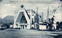 CPA Grenoble 1925 - Exposition Internationale de la houille blanche et du tourisme Le palais du tourisme 