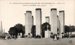 CPA Exposition Internationale des arts decoratifs - Paris - 1925 Porte de la Concorde