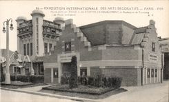 CPA Exposition Internationale des arts decoratifs - Paris - 1925 Pavillon des Tissus es des Etoffes d Ameublement