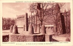 CPA Paris Exposition coloniale internationale 1931 AOF Le palais vu de la terrasse du restaurant