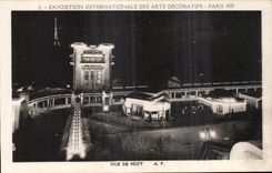 CPA Paris Exposition des Arts decoratifs Paris 1925 Vue de nuit 