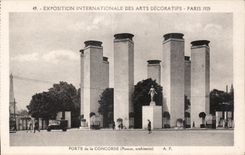CPA Paris Exposition des Arts decoratifs Paris 1925 Porte de la Concorde (Patout)