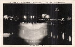 CPA Paris Exposition des Arts decoratifs Paris 1925 Vue de nuit