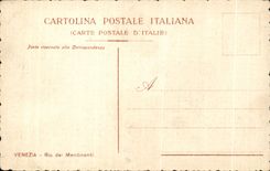 CPA Italy Italia Venezia Rio del Mendicanti