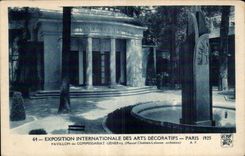 CPA Exposition internationale des Arts decoratifs Paris 1925 Pavillon du commissariat general