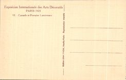 CPA Exposition internationale des Arts decoratifs Paris 1925 Cascade et fontaine lumineuse