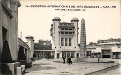 CPA Exposition internationale des Arts decoratifs Paris 1925 Fontaine de Rene Lalique