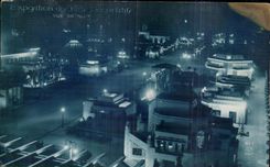 CPA Exposition des Arts Decoratifs Paris Vue de nuit 