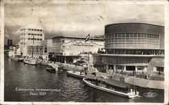 CPA Exposition internationale Paris 1937 Pavillons de la Suisse Belgique