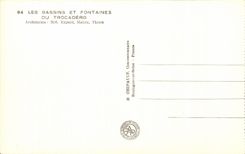 CPA Exposition Internationale Paris 1937 les bassins et fontaines du trocadero