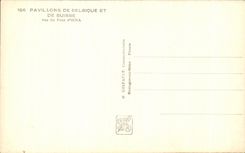 CPA Exposition Internationale Paris 1937 pavillons de belgique et de suisse