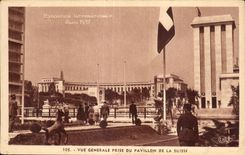 CPA Exposition Internationale Paris 1937 vue generale prise du pavillon de la suisse