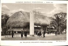 CPA Exposition Coloniale Internationale Paris Pavillon des etablissements francais de l oceanie