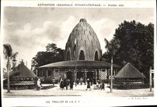 CPA Exposition Coloniale Internationale Paris Pavillon de l AEF