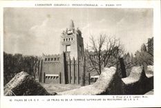 CPA Exposition Coloniale Internationale Paris Palais de la le palais vu de la terrasse superie du restaurant de 