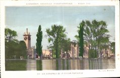 CPA Exposition Coloniale Internationale Paris vue d enseemble de la section portugaise