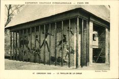CPA Exposition Coloniale Internationale Paris 1931 Cameroun Togo Le Pavillon de la Chasse