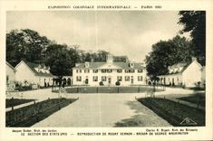 CPA Exposition Coloniale Internationale Paris 1931 Section Des Etats Unis Reproduction de Mount Vernon Maison de George Washington
