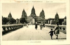 CPA Exposition Coloniale Internationale Paris 1931 Temple d Angror vat