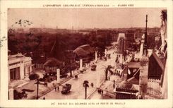 CPA Exposition Coloniale Internationale Paris 1931 Avenue Des Colonines Vers La Porte De Reuilly