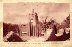 CPA Exposition Coloniale Internationale Paris 1931 Palais De L A O F Le Palais Vu De La Terrasse Superieure Du Restaurant De L A O F