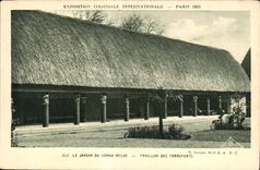 CPA Exposition coloniale Internationale Paris 1931 Le Jardin Du Congo Belge Pavillon Des Transports