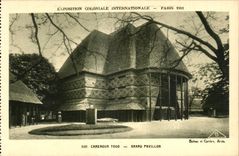 CPA Exposition coloniale Internationale Paris 1931 Cameroun Togo Grand Pavillon