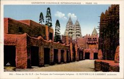 CPA Exposition coloniale internationale Paris 1931 Palais de Les Portiques des Commercants Indigenes