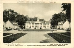 CPA Exposition Coloniale Internationale Paris 1931 Section Des Etats Unis Reproduction De Mount Vernom