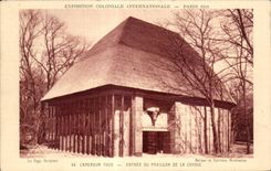 CPA Exposition coloniale internationale Paris 1931 Cameroun Togo Entree Du Pavillon De La Chasse