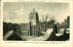 CPA Exposition coloniale internationale Paris 1931 Palais De La Le Palais Vu De La Terrasse Superieure Du Restaurant De La