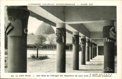 CPA Exposition coloniale internationale Paris 1931 Le Congo Belge Vue Prise Du Portique Des Industries De Luxe Vers Le Pavillon D Honneur
