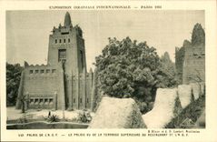 CPA Exposition coloniale internationale Paris 1931 Palais De La Le Palais Vu De La Terrasse Superieure Du Restaurant De La
