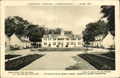 CPA Exposition coloniale internationale Paris 1931 Section Des Etats Unis Mount Vermon Maison George Wasmington