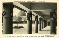 CPA Exposition coloniale internationale Paris 1931 Le Congo Belge Vue Prise Du Portique Des Industries De Luxe Vers Le Paillon D Honneur
