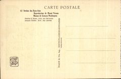 CPA Exposition coloniale internationale Paris 1931 Section Des Etats Unis Reproduction De Mount Vernon Maisom De Washingtion