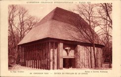 CPA Exposition Coloniale Internationale Paris 1931 Cameroun Togo Entree Du Pavillon De La Chasse
