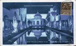 CPA Exposition Coloniale Internationale Paris 1931 Pavillons Du Maroc la nuit
