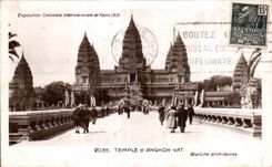 CPA Exposition Coloniale Internationale de paris temple d angroe vat 