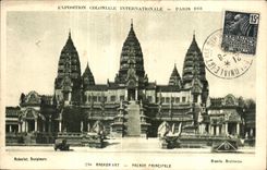 CPA Exposition Coloniale Internationale de paris angkor vat facade principale
