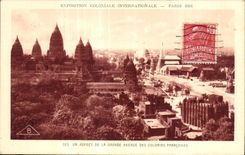 CPA Exposition Coloniale Internationale de paris un aspect de la grande avenue des colonies francaises