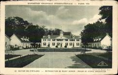 CPA Exposition Coloniale Internationale De Paris section des etats unis reproduction de mount vernon mrison de grorge 