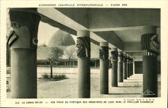 CPA - Exposition Coloniale Internationale - Paris 1931 Le Congo Belge - vue prise du portique des Industries de Luxe ver