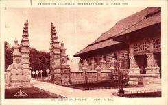 CPA - Exposition Coloniale Internationale - Paris 1931 Section Des Pays-bas - Porte de Bali